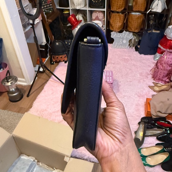 Tory Burch black Leather Clutch - Picture 2 of 7